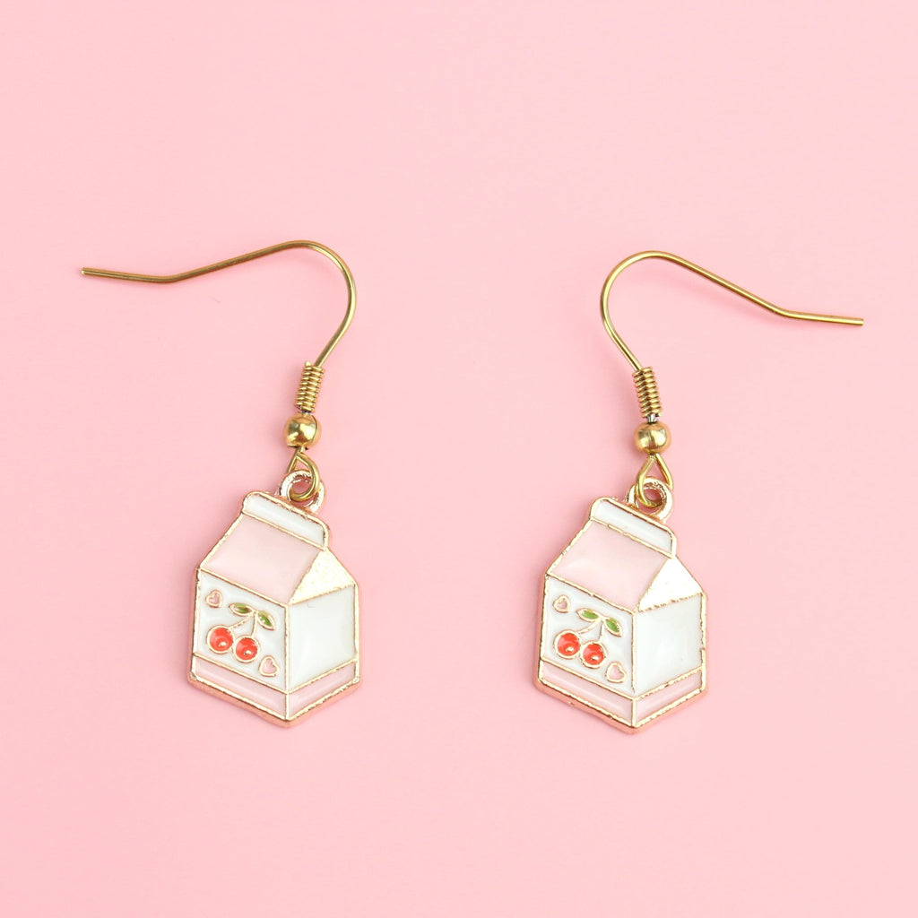 Cherry Milk Earrings