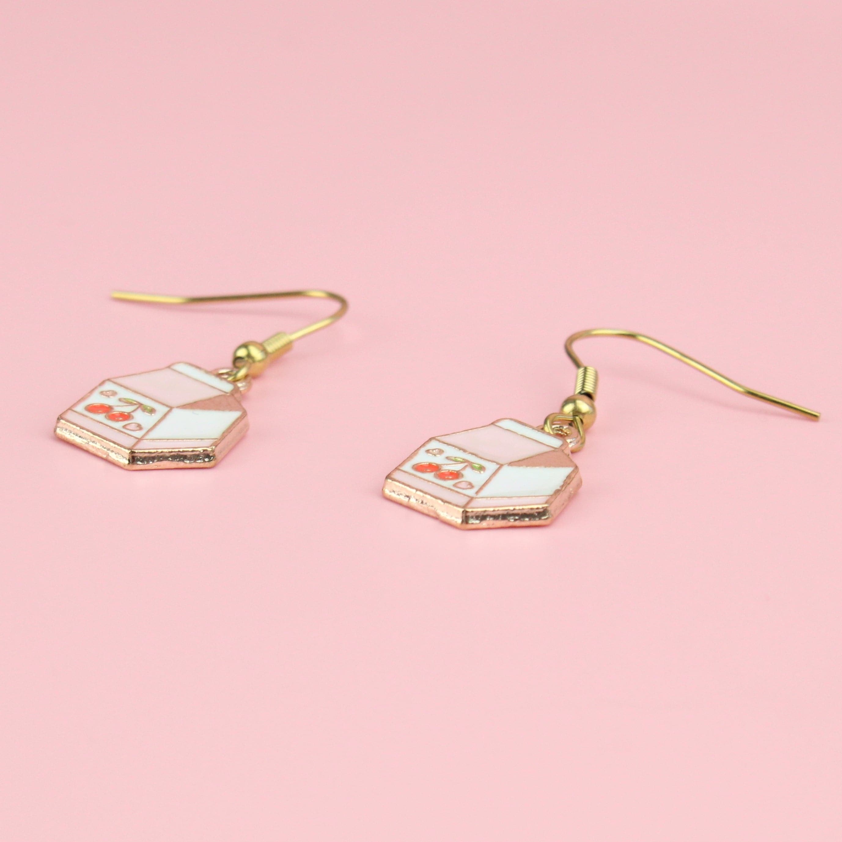 Cherry Milk Earrings