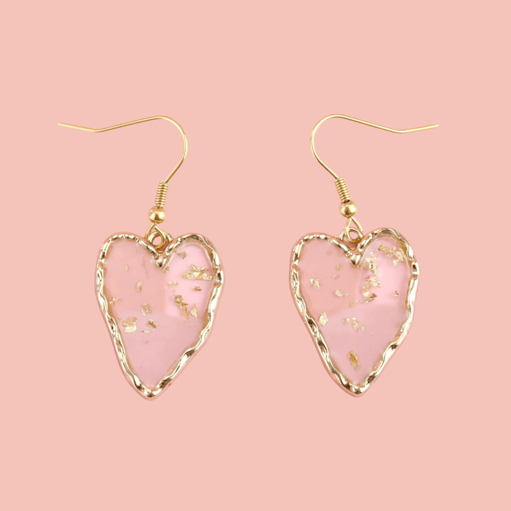 Caught A Vibe Heart Earrings