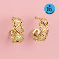 Change Of Heart Hoop Earrings (Gold plated)