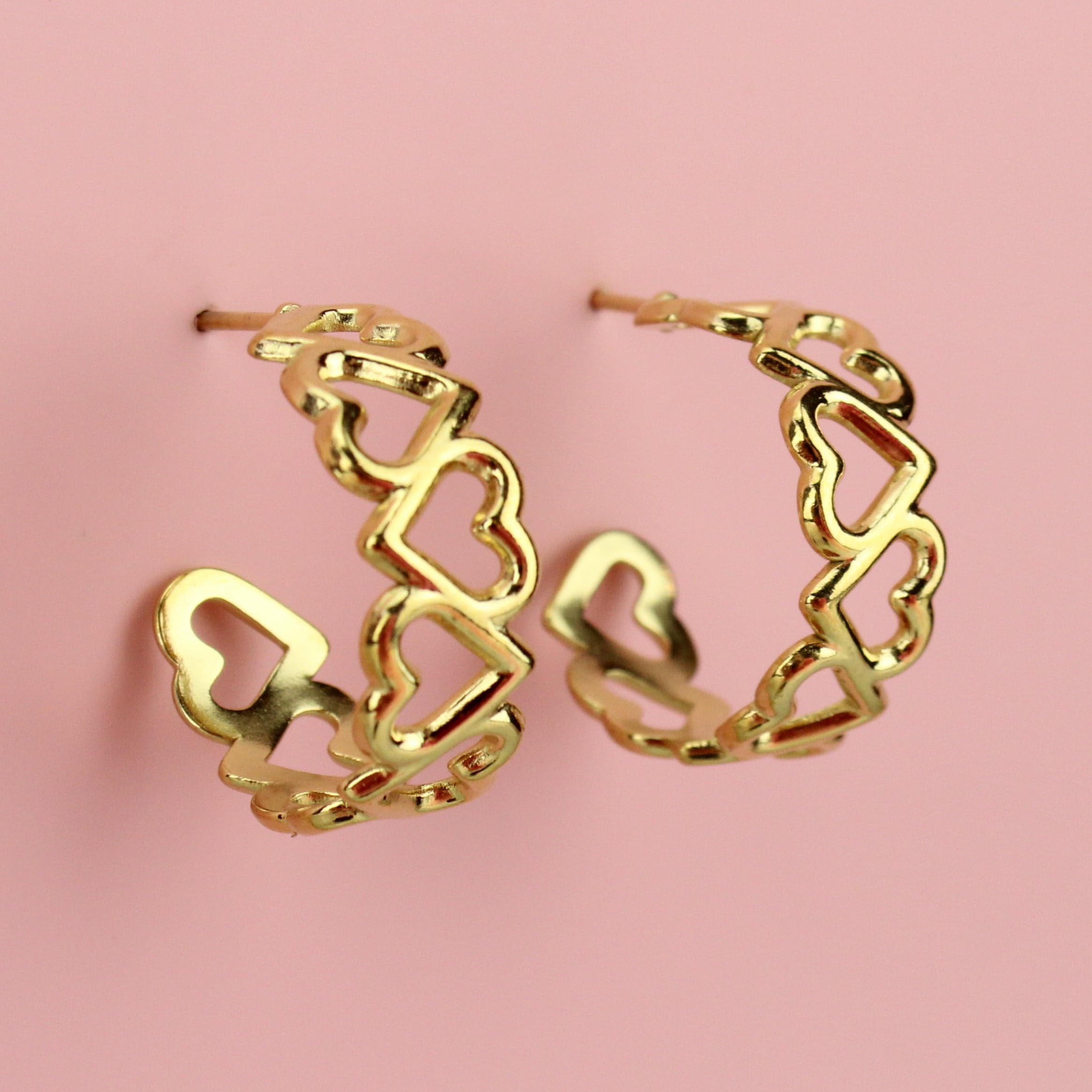 Change Of Heart Hoop Earrings (Gold plated)