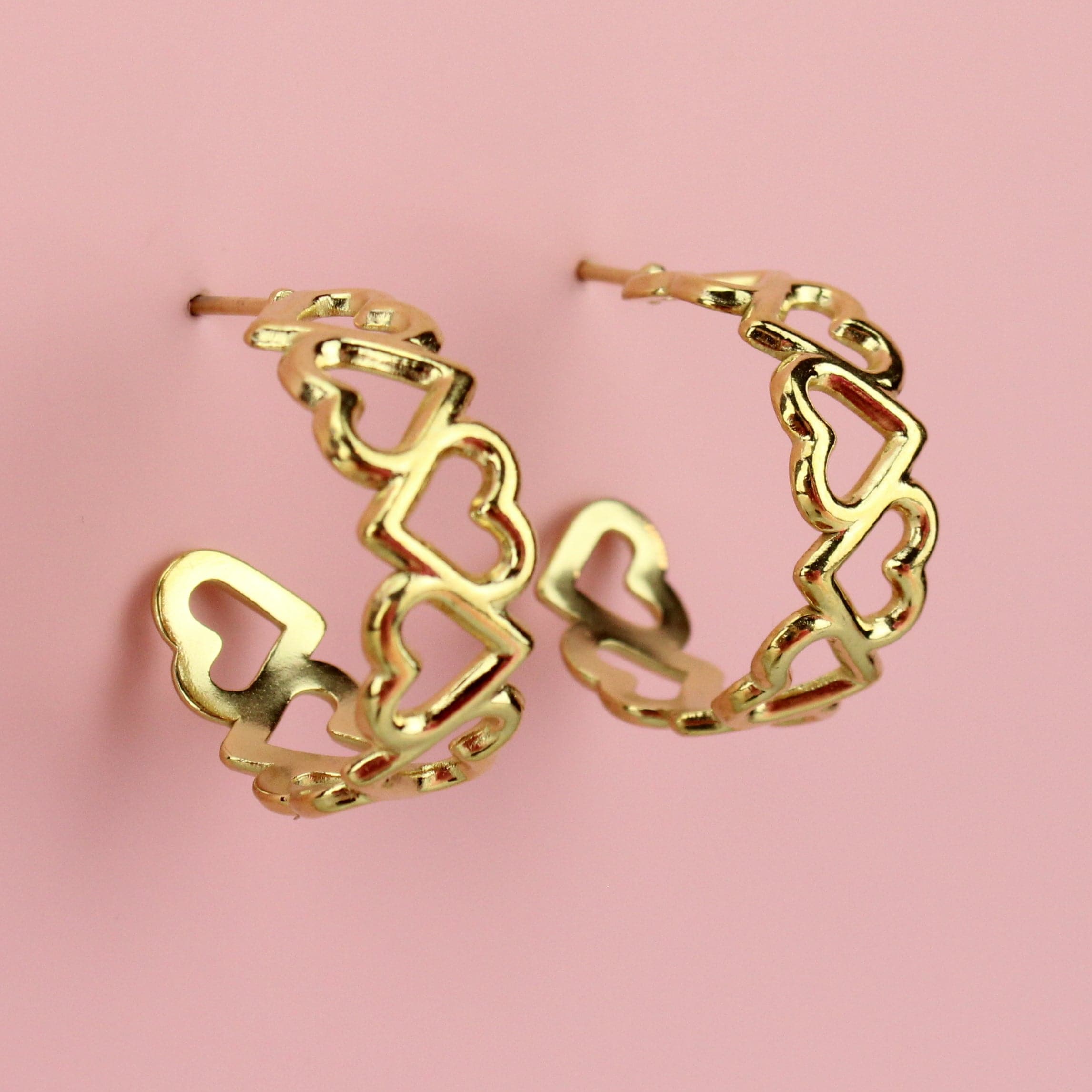 Change Of Heart Hoop Earrings (Gold plated)