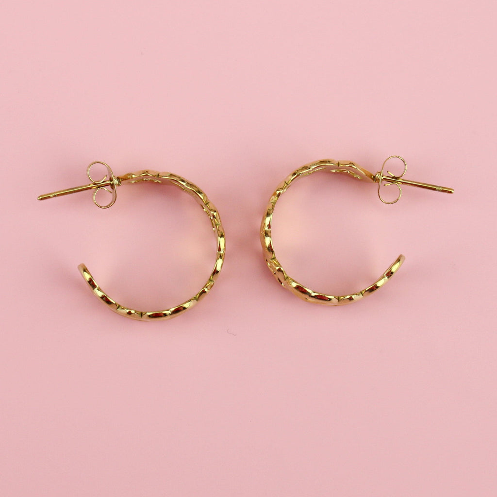 Change Of Heart Hoop Earrings (Gold plated)
