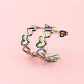Change Of Heart Hoop Earrings (Rainbow)