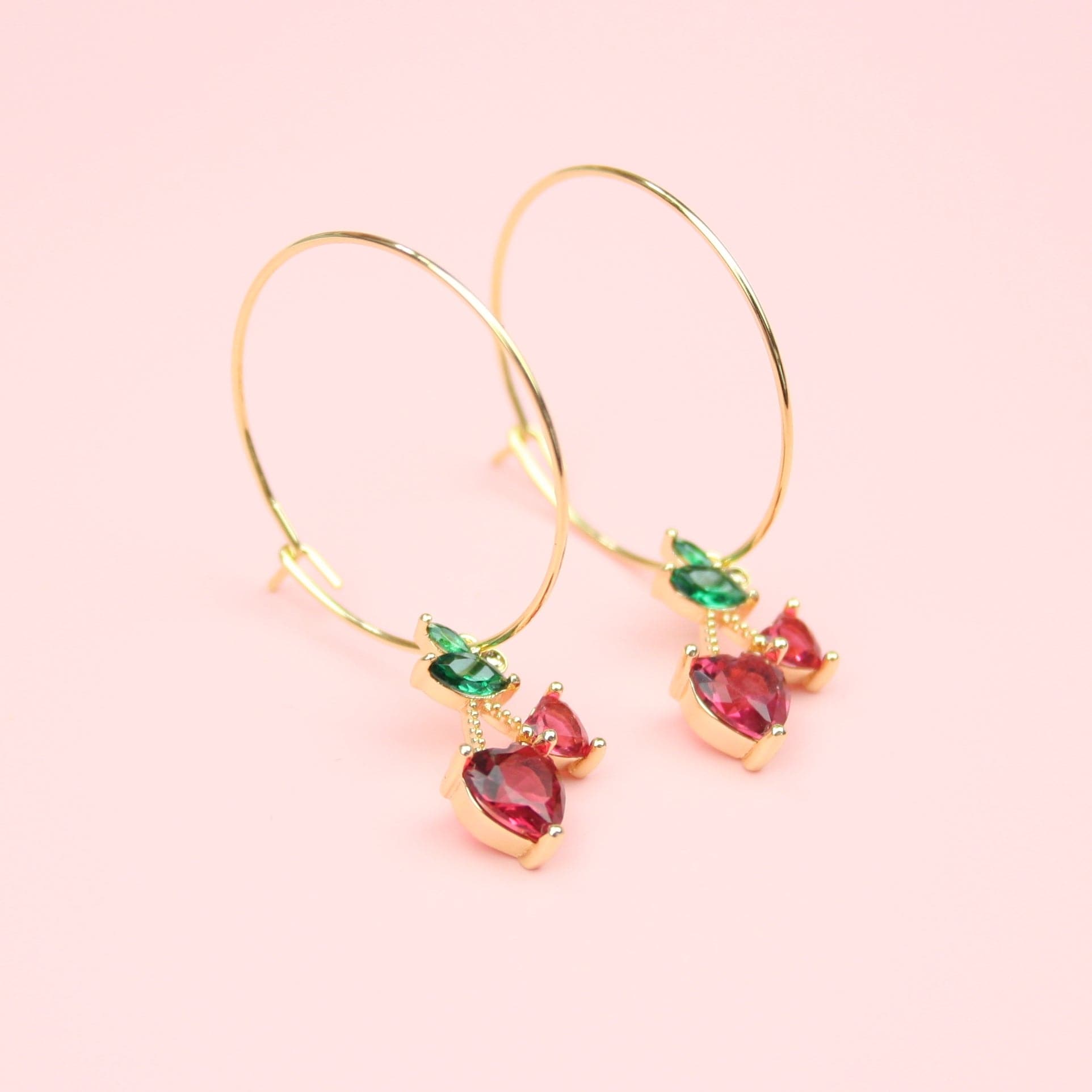 Cherry Sweet Hoop Earrings