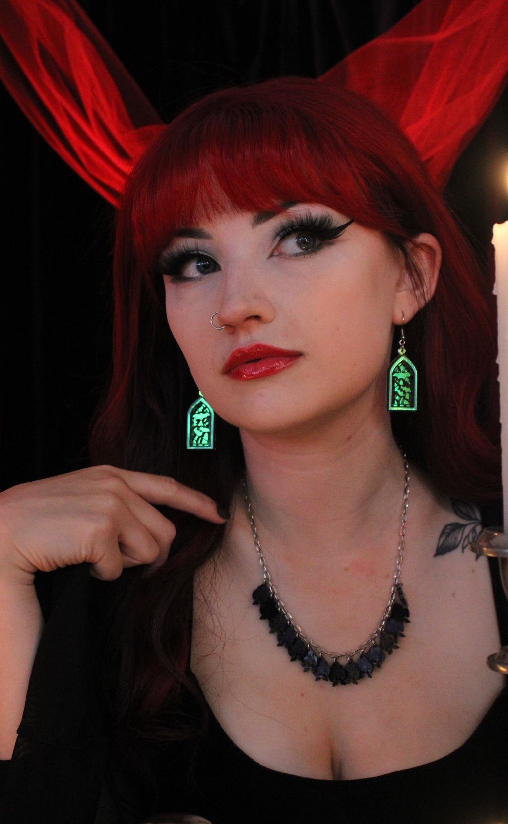 Cauldron Of Bats Charm Necklace