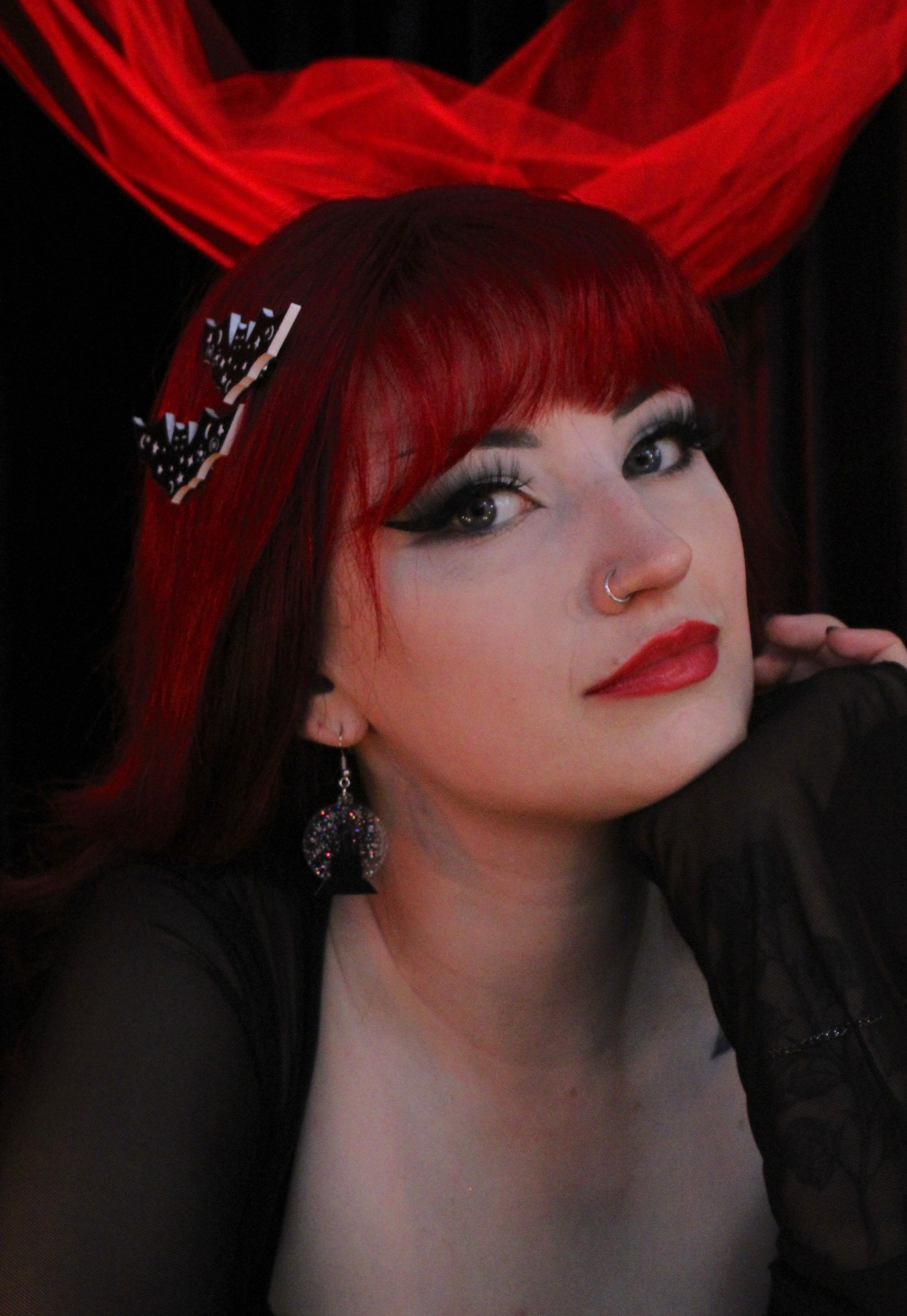 Celestial Bat Hair Clips