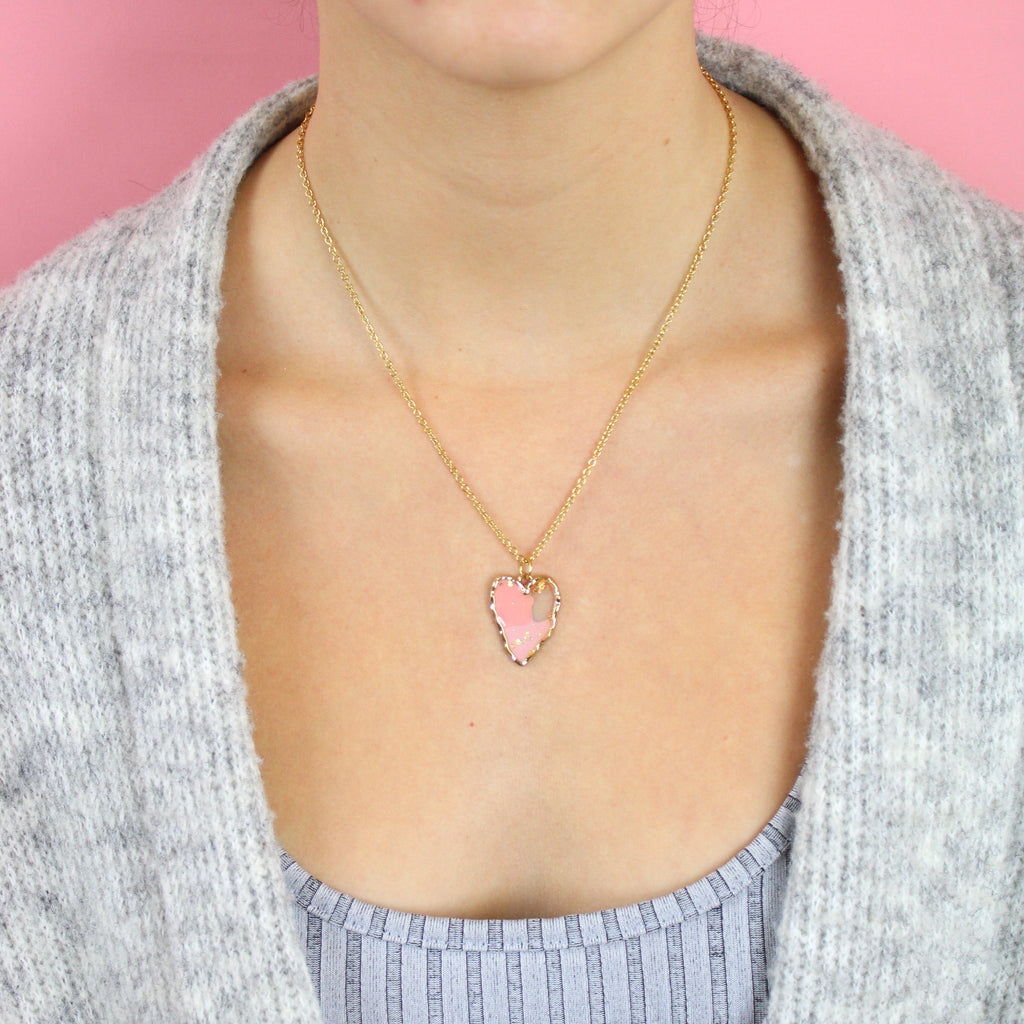 Caught A Vibe Heart Necklace