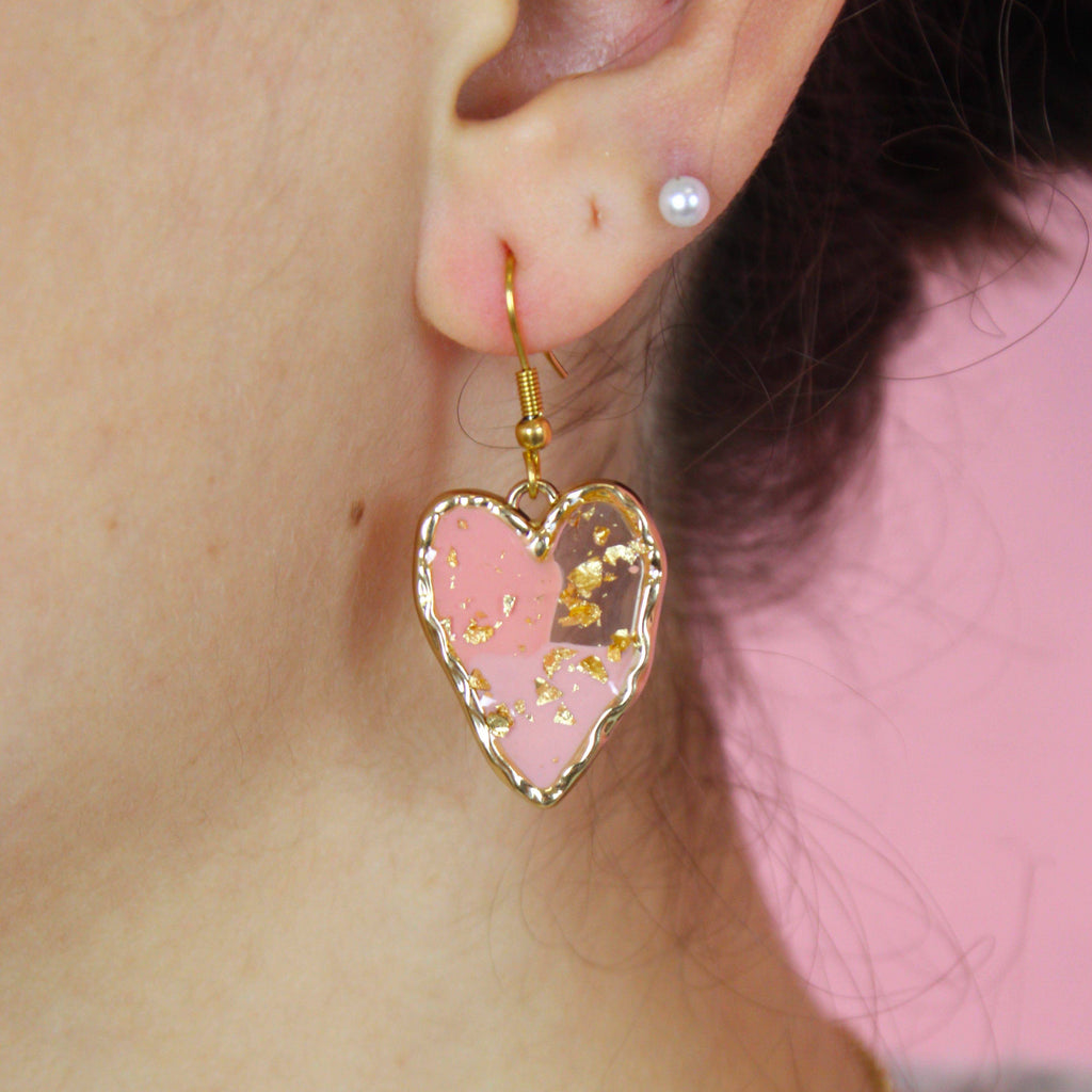 Caught A Vibe Heart Earrings