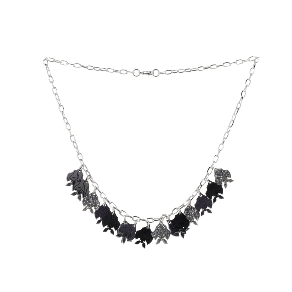 Cauldron Of Bats Charm Necklace