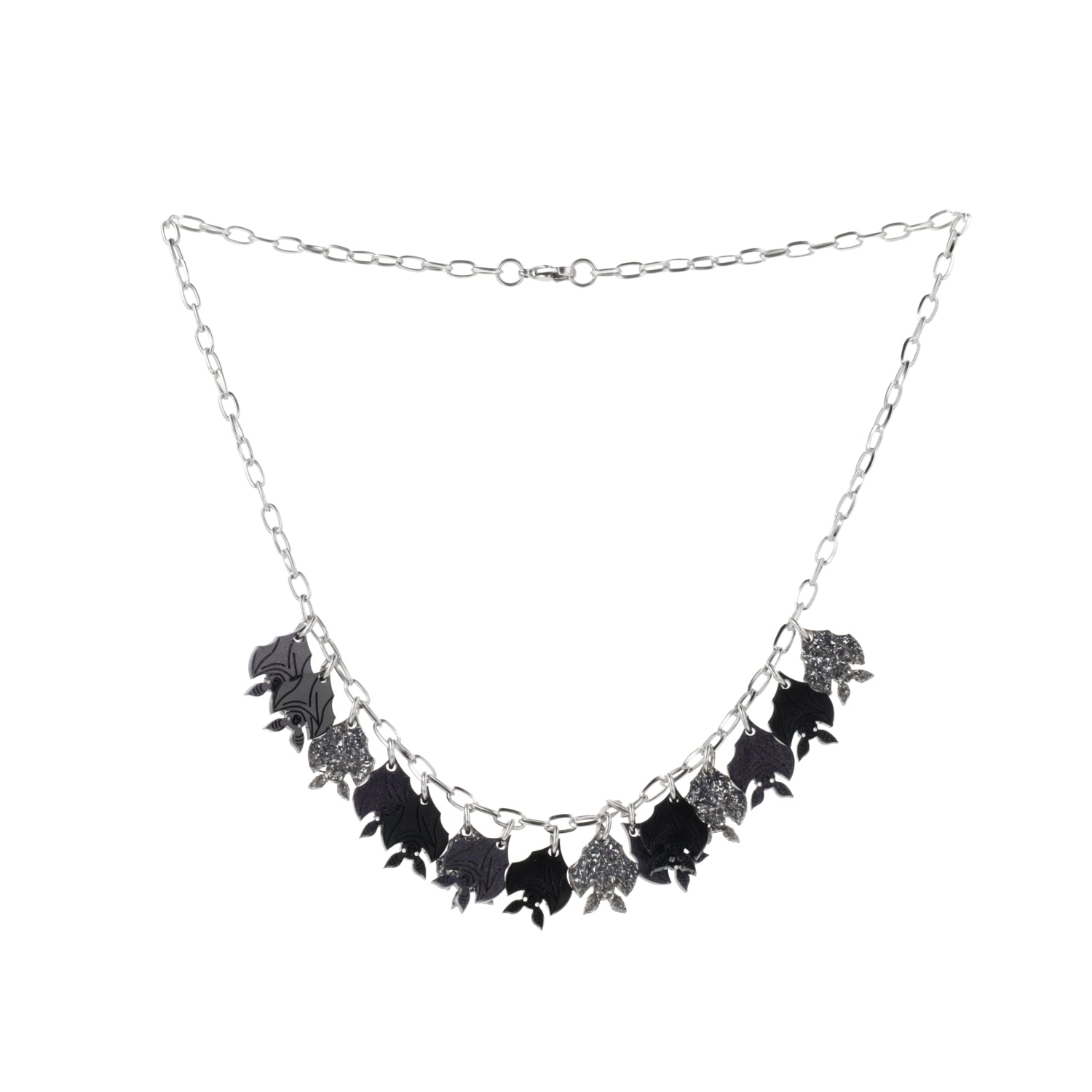 Cauldron Of Bats Charm Necklace