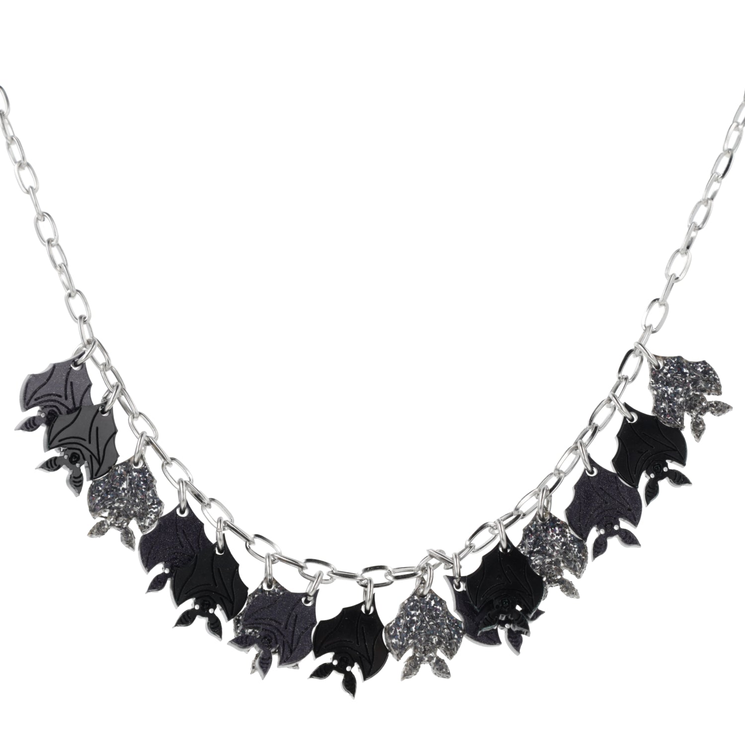 Cauldron Of Bats Charm Necklace