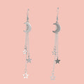 Cascading Moon And Stars Earrings