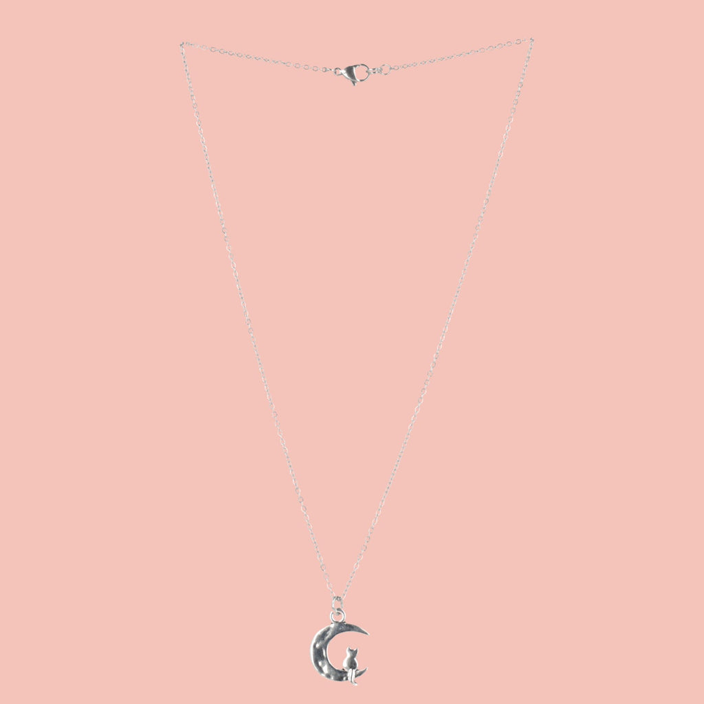Cat On The Moon Necklace