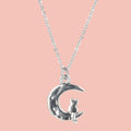 Cat On The Moon Necklace