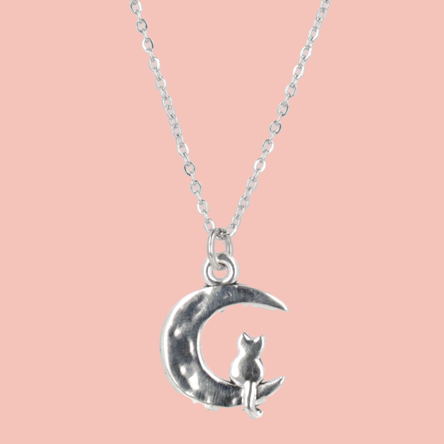 Cat On The Moon Necklace