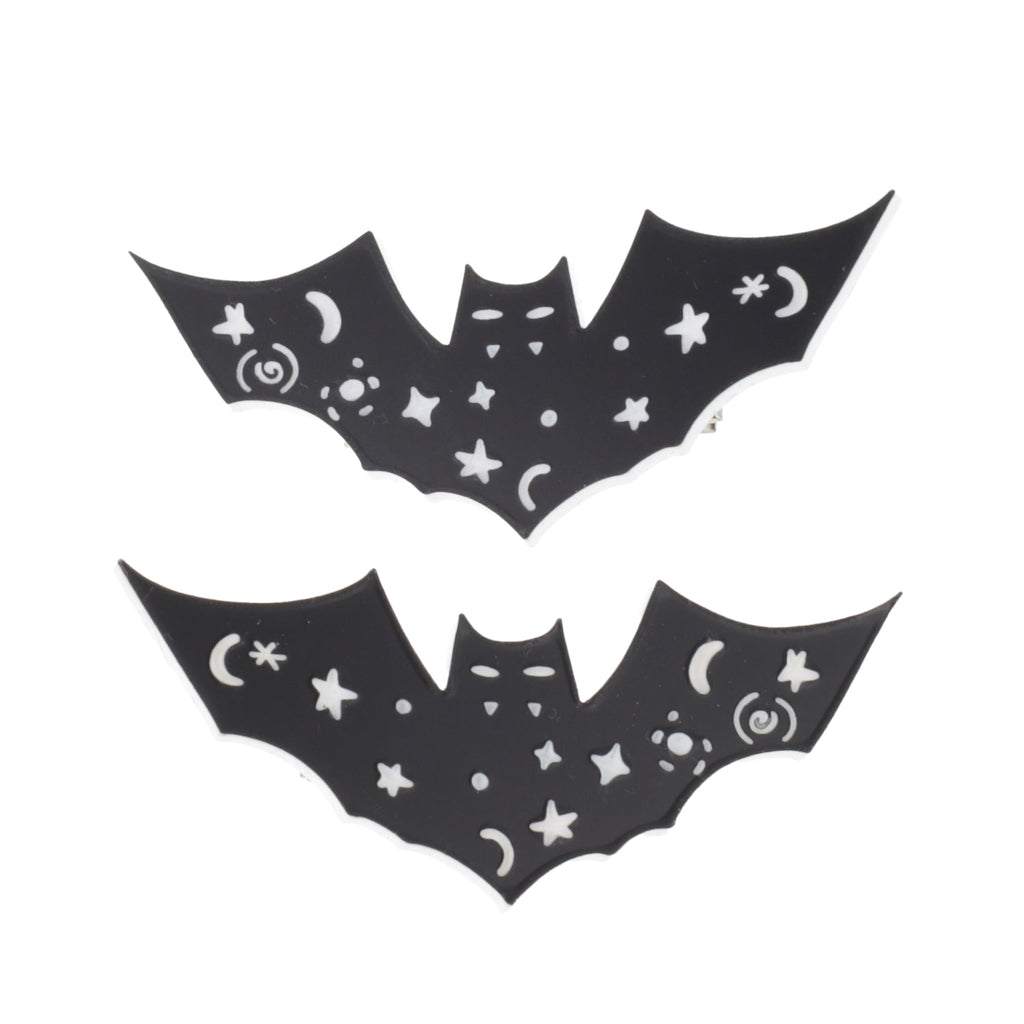 Celestial Bat Hair Clips