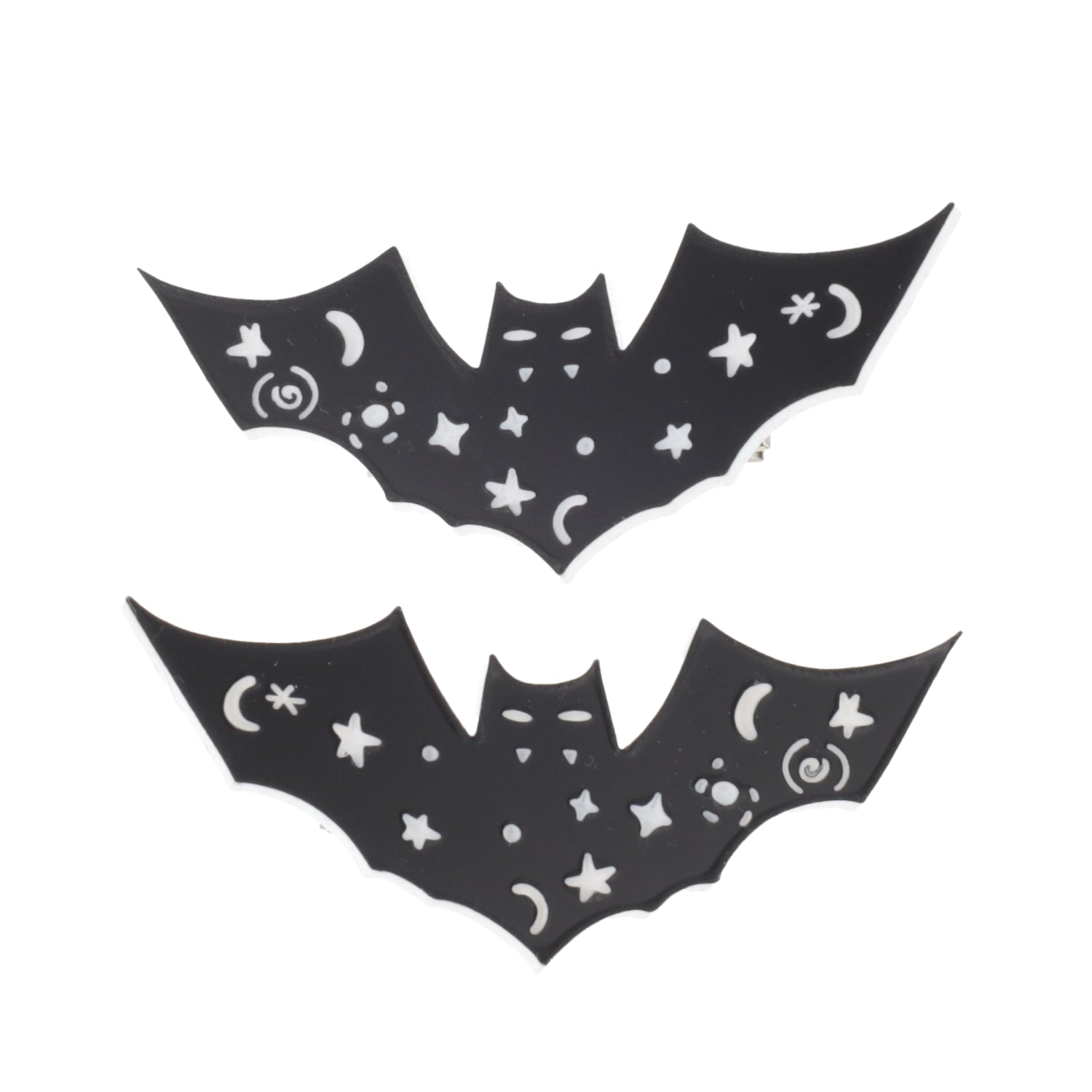 Celestial Bat Hair Clips