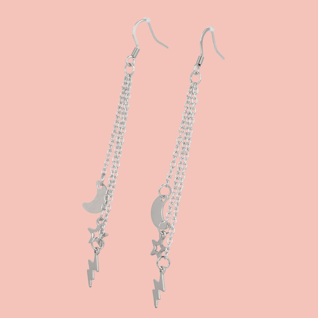 Cascading Cosmic Earrings