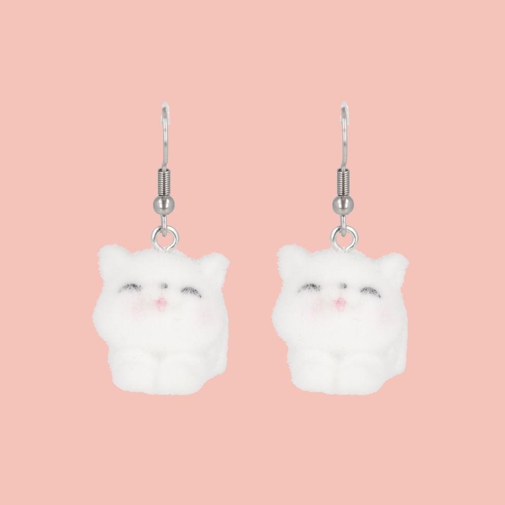 Check Meow-t Cat Earrings