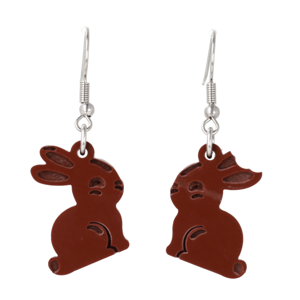 Chocolate Bunny Earrings