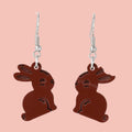 Chocolate Bunny Earrings