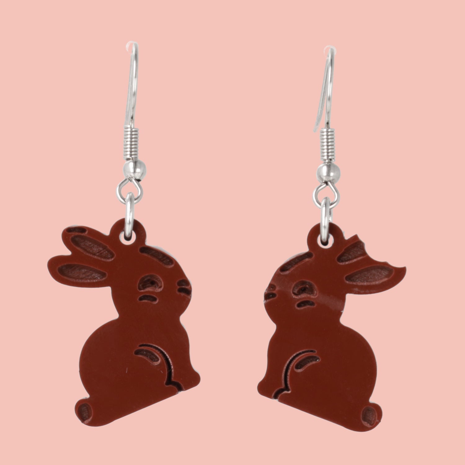 Chocolate Bunny Earrings