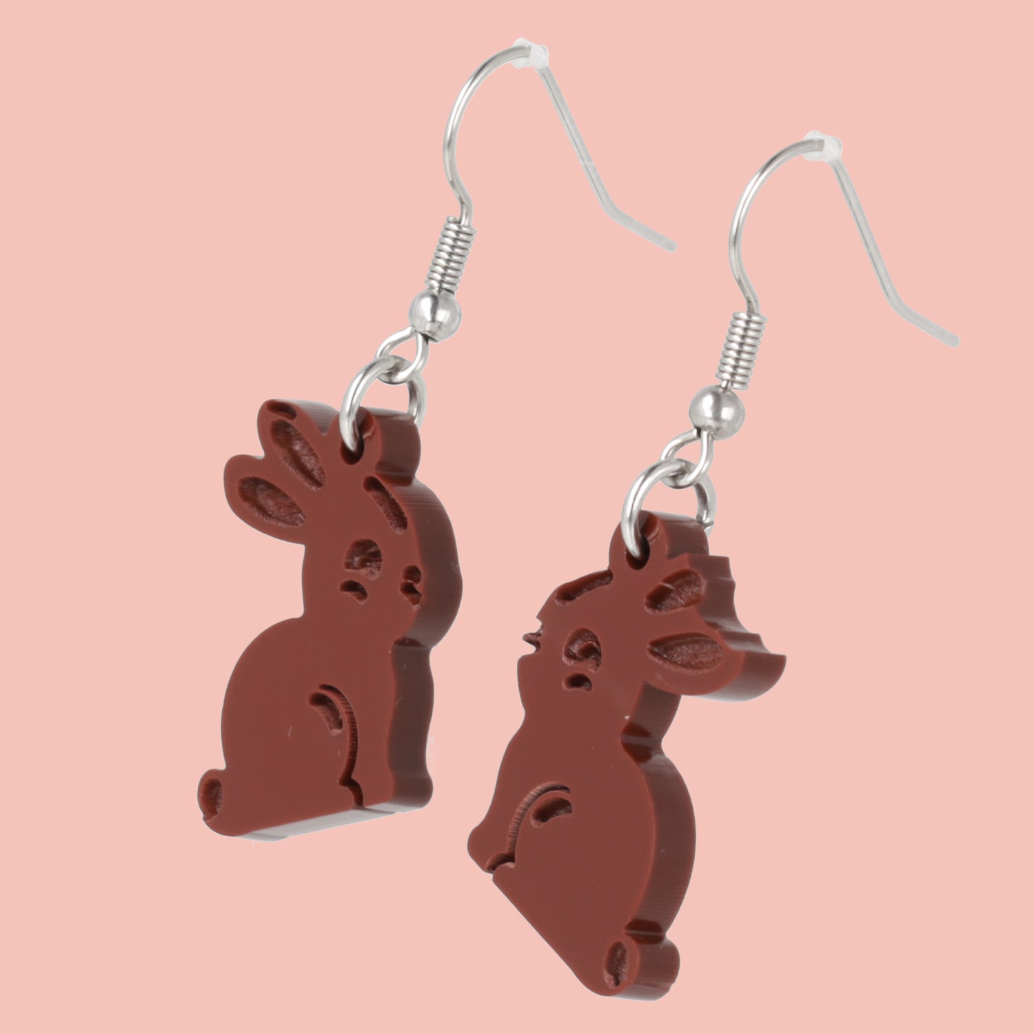 Chocolate Bunny Earrings
