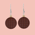 Chocolate Digestive Biscuit Earrings