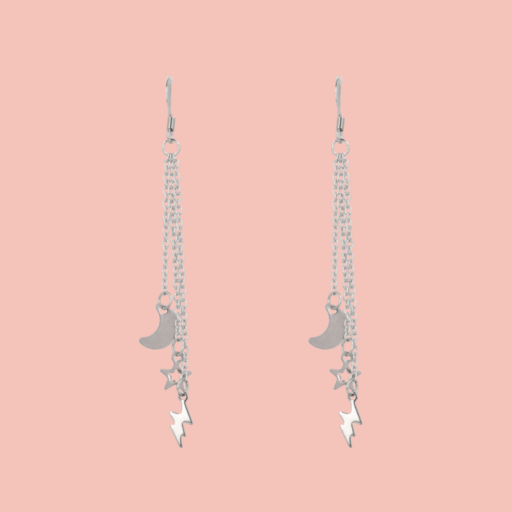 Cascading Cosmic Earrings